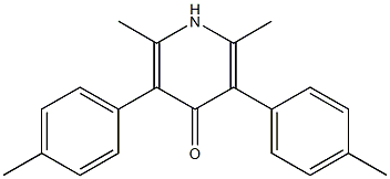 2,6-Dimethyl-3,5-di(4-methylphenyl)pyridin-4(1H)-one 结构式