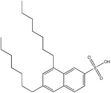 6,8-Diheptyl-2-naphthalenesulfonic acid 结构式