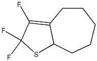 2,4,5,6,7,8-Hexahydro-2,2,3-trifluoro-8aH-cyclohepta[b]thiophene 结构式