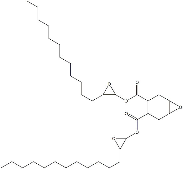 7-Oxabicyclo[4.1.0]heptane-3,4-dicarboxylic acid bis(1,2-epoxytetradecan-1-yl) ester 结构式