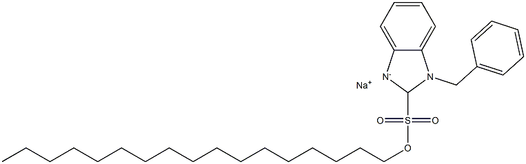 1-Benzyl-2-n-heptadecylbenzimidazolesulfonic acid sodium salt 结构式