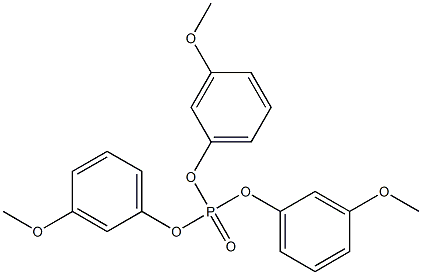 Phosphoric acid=tris(m-methoxyphenyl) ester 结构式