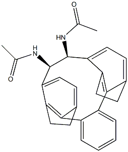 (1R,2S)-N,N'-Diacetyl-1,2-[o-phenylenebis(ethylene-3,1-phenylene)]-1,2-ethanediamine 结构式