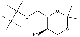 (2R,3S)-4-(tert-Butyldimethylsilyloxy)-1,3-isopropylidenebisoxybutan-2-ol 结构式