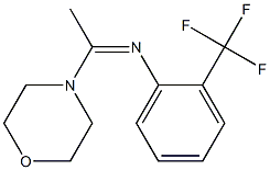 N-(2-Trifluoromethylphenyl)-1-morpholino-1-ethanimine 结构式