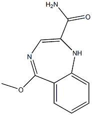 5-Methoxy-1H-1,4-benzodiazepine-2-carboxamide 结构式