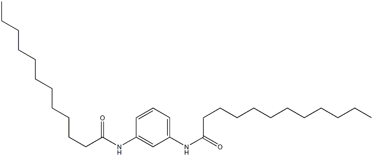 N,N'-Bis(1-oxododecyl)-m-phenylenediamine 结构式