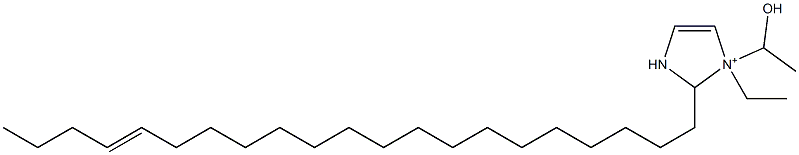 1-Ethyl-2-(17-henicosenyl)-1-(1-hydroxyethyl)-4-imidazoline-1-ium 结构式