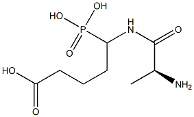 5-(L-Alanylamino)-5-phosphonovaleric acid 结构式