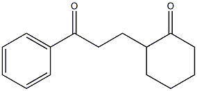 1-Phenyl-3-(2-oxocyclohexyl)-1-propanone 结构式