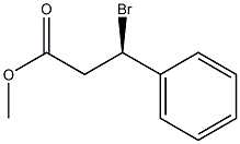 [R,(+)]-3-Bromo-3-phenylpropionic acid methyl ester 结构式