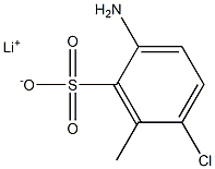 2-Amino-5-chloro-6-methylbenzenesulfonic acid lithium salt 结构式