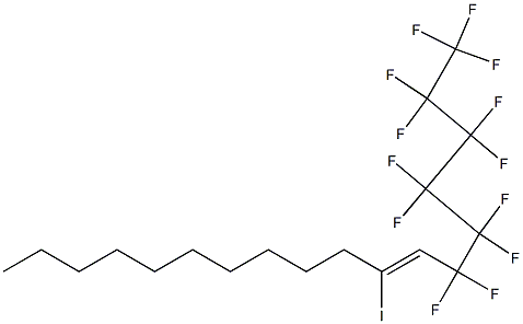 1-(Tridecafluorohexyl)-2-iodo-1-dodecene 结构式