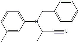 2-[(3-Methylphenyl)benzylamino]propanenitrile 结构式