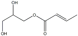 (E)-2-Butenoic acid 2,3-dihydroxypropyl ester 结构式