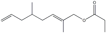 Propionic acid 2,5-dimethyl-2,7-octadienyl ester 结构式