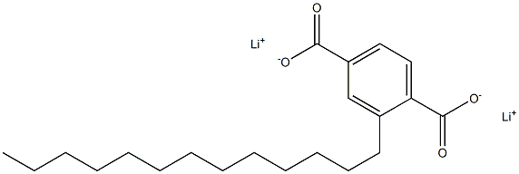 2-Tridecylterephthalic acid dilithium salt 结构式