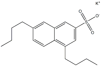 4,7-Dibutyl-2-naphthalenesulfonic acid potassium salt 结构式