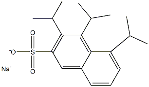 3,4,5-Triisopropyl-2-naphthalenesulfonic acid sodium salt 结构式