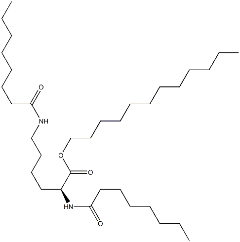 N2,N6-Dioctanoyl-L-lysine dodecyl ester 结构式