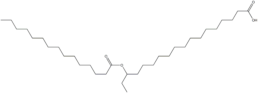 16-Pentadecanoyloxystearic acid 结构式