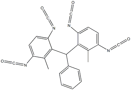 Bis(2,5-diisocyanato-6-methylphenyl)phenylmethane 结构式