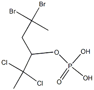 Phosphoric acid hydrogen (2,2-dibromopropyl)(2,2-dichloropropyl) ester 结构式