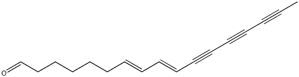 Heptadeca-7,9-diene-11,13,15-triynal 结构式