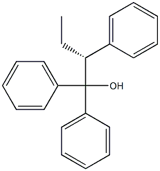 [R,(+)]-1,1,2-Triphenyl-1-butanol 结构式