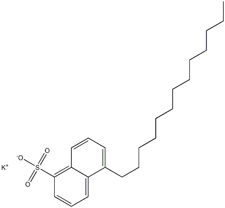 5-Tridecyl-1-naphthalenesulfonic acid potassium salt 结构式