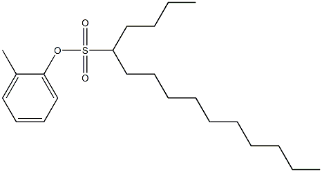 5-Pentadecanesulfonic acid 2-methylphenyl ester 结构式