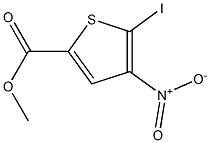 2-Iodo-3-nitrothiophene-5-carboxylic acid methyl ester 结构式