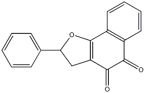 2-Phenyl-2,3-dihydronaphtho[1,2-b]furan-4,5-dione 结构式