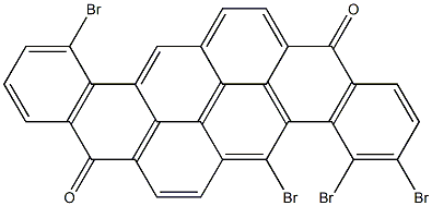 3,4,5,12-Tetrabromo-8,16-pyranthrenedione 结构式