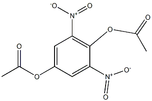 2,6-Dinitro-1,4-benzenediol diacetate 结构式