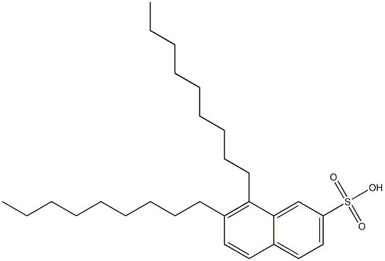 7,8-Dinonyl-2-naphthalenesulfonic acid 结构式