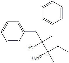 [S,(-)]-3-Amino-2-benzyl-3-methyl-1-phenyl-2-pentanol 结构式