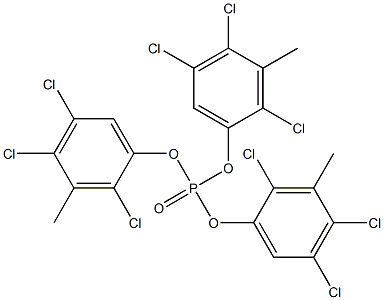 Phosphoric acid tris(2,4,5-trichloro-3-methylphenyl) ester 结构式