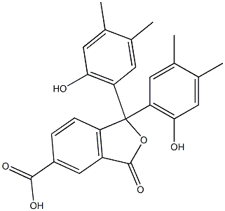 1,3-Dihydro-1,1-bis(6-hydroxy-3,4-dimethylphenyl)-3-oxoisobenzofuran-5-carboxylic acid 结构式