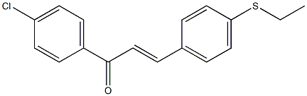 4-((Ethylthio))-4'-chlorochalcone 结构式