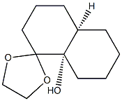 (4aR,8aS)-8a-Hydroxyoctahydronaphthalen-1(2H)-one ethylene acetal 结构式