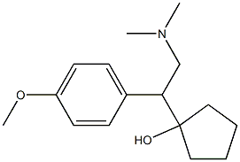 1-[1-(4-Methoxyphenyl)-2-dimethylaminoethyl]cyclopentanol 结构式