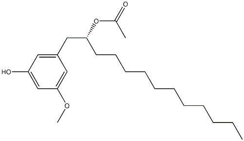 3-[(2R)-2-Acetoxytridecyl]-5-methoxyphenol 结构式