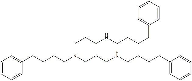 N,N'-Bis((4-phenylbutyl))-N-[3-[((4-phenylbutyl))amino]propyl]-1,3-propanediamine 结构式