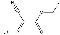 (E)-2-Cyano-3-aminopropenoic acid ethyl ester 结构式