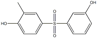 3,4'-Dihydroxy-3'-methyl[sulfonylbisbenzene] 结构式