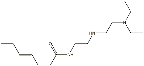 N-[2-[2-(Diethylamino)ethylamino]ethyl]-4-heptenamide 结构式