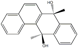 (7R,12R)-7,12-Dihydro-7,12-dimethylbenz[a]anthracene-7,12-diol 结构式