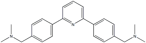 4,4'-(Pyridine-2,6-diyl)bis(N,N-dimethylbenzenemethanamine) 结构式