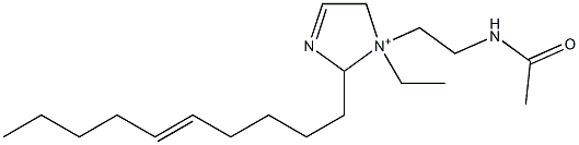 1-[2-(Acetylamino)ethyl]-2-(5-decenyl)-1-ethyl-3-imidazoline-1-ium 结构式
